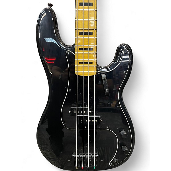 Used 2015 Squier CLASSIC VIBE 70S PREICISON BASS Black Electric Bass Guitar
