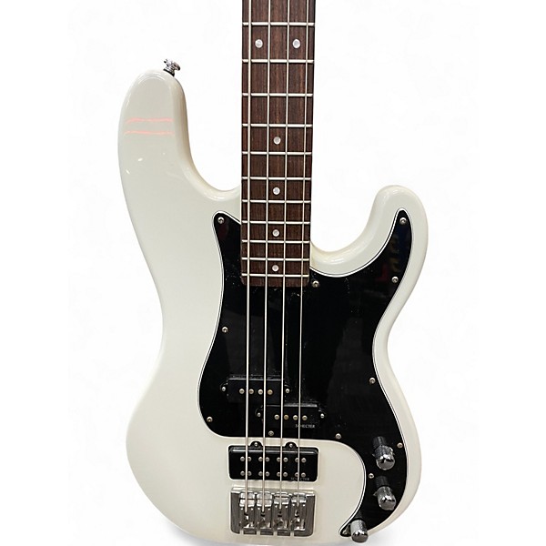 Used 2012 Schecter Guitar Research Model T White Electric Bass Guitar