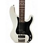 Used 2012 Schecter Guitar Research Model T White Electric Bass Guitar