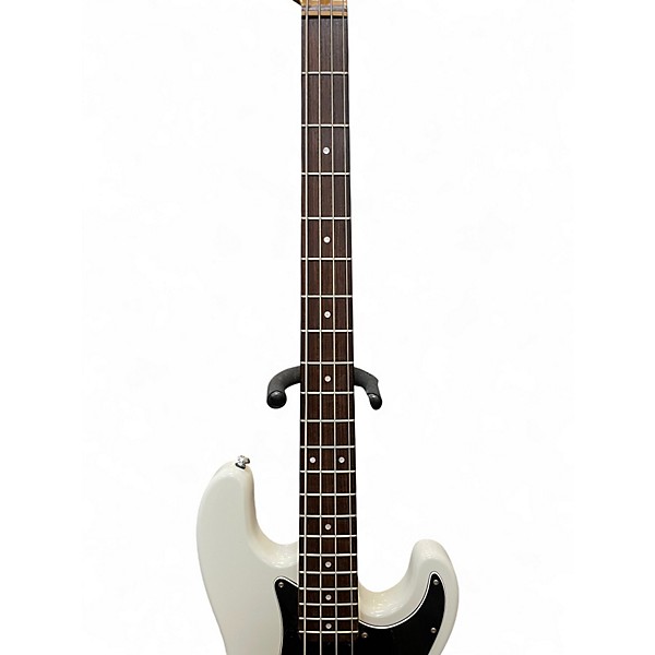 Used 2012 Schecter Guitar Research Model T White Electric Bass Guitar