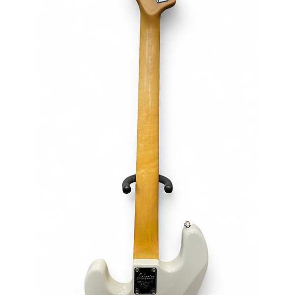 Used 2012 Schecter Guitar Research Model T White Electric Bass Guitar