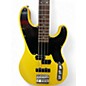 Used 2011 Schecter Guitar Research Model T Vintage Yellow Electric Bass Guitar
