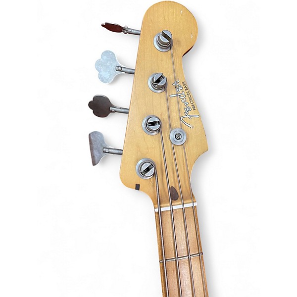 Used 2018 Fender Road Worn 1950S Precision Bass Fiesta Red Electric Bass Guitar