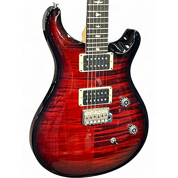 Used 2024 PRS CE24 Fire Red Burst Solid Body Electric Guitar