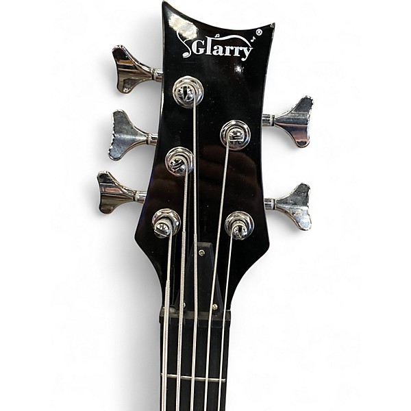 Used Glarry 5 STRING BASS Black Electric Bass Guitar
