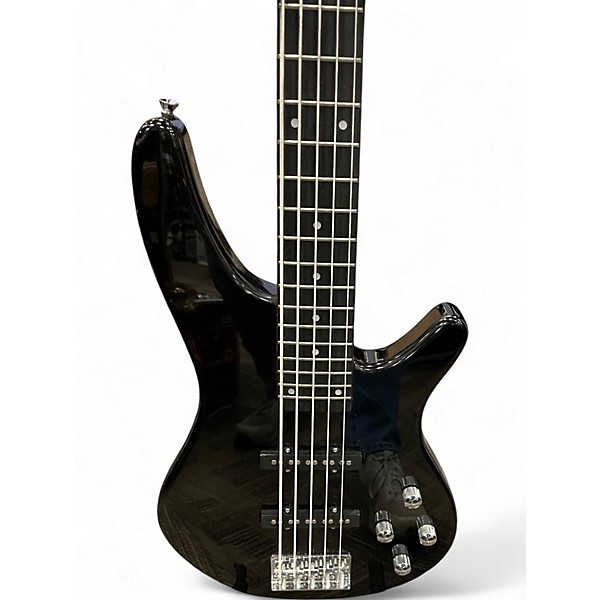 Used Glarry 5 STRING BASS Black Electric Bass Guitar
