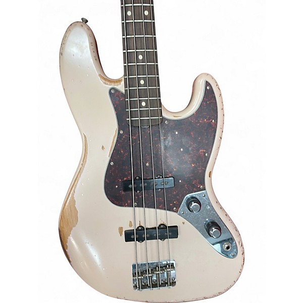 Used Fender Flea Signature Jazz Bass Shell Pink Electric Bass Guitar