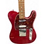 Used Fender Deluxe Telecaster Candy Apple Red Metallic Solid Body Electric Guitar