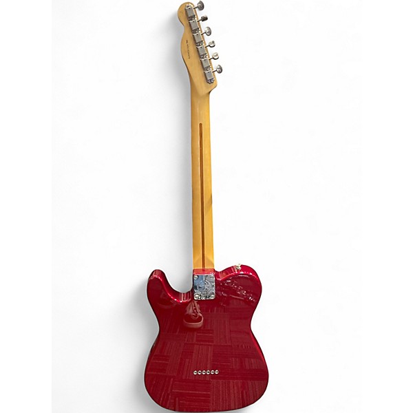 Used Fender Deluxe Telecaster Candy Apple Red Metallic Solid Body Electric Guitar