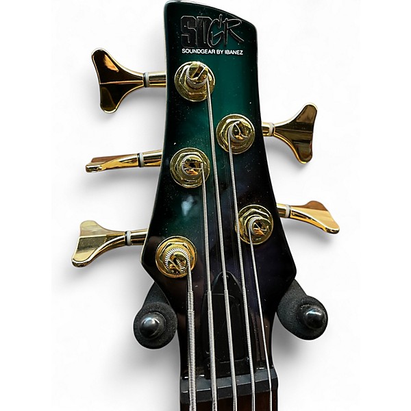 Used Ibanez SR405EPBDX 5 String Tropical Seafloor Burst Electric Bass Guitar