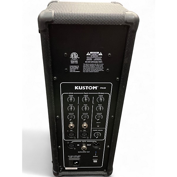 Used Kustom pa50 Powered Speaker