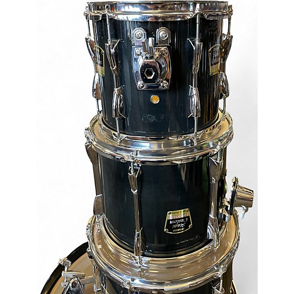 Used Yamaha 4 Piece Stage Custom Advantage Black Drum Kit