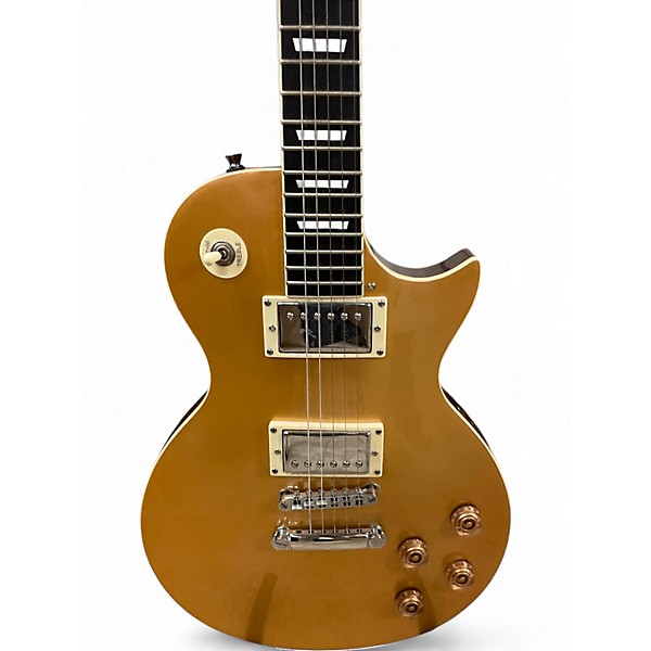 Used Oscar Schmidt Single cut Gold Solid Body Electric Guitar