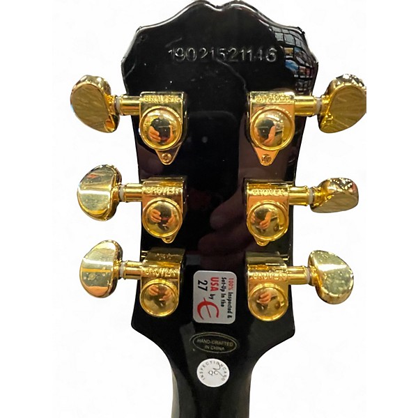 Used Epiphone LES PAUL CUSTOM BLACK BEAUTY Black Solid Body Electric Guitar