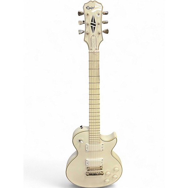 Used Epiphone Matt Heafy SN0FALL Les Paul Custom White Solid Body Electric Guitar