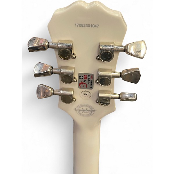 Used Epiphone Matt Heafy SN0FALL Les Paul Custom White Solid Body Electric Guitar