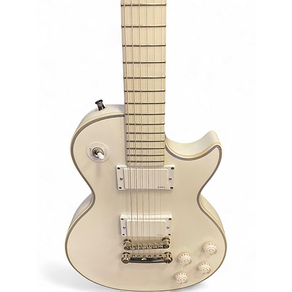 Used Epiphone Matt Heafy SN0FALL Les Paul Custom White Solid Body Electric Guitar