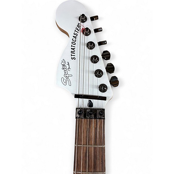 Used Squier Contemporary Active Stratocaster HH White Solid Body Electric Guitar