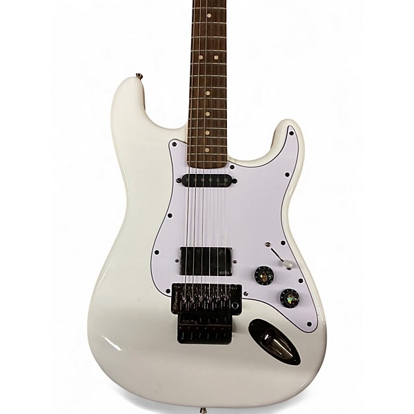 Used Squier Contemporary Active Stratocaster HH White Solid Body Electric Guitar