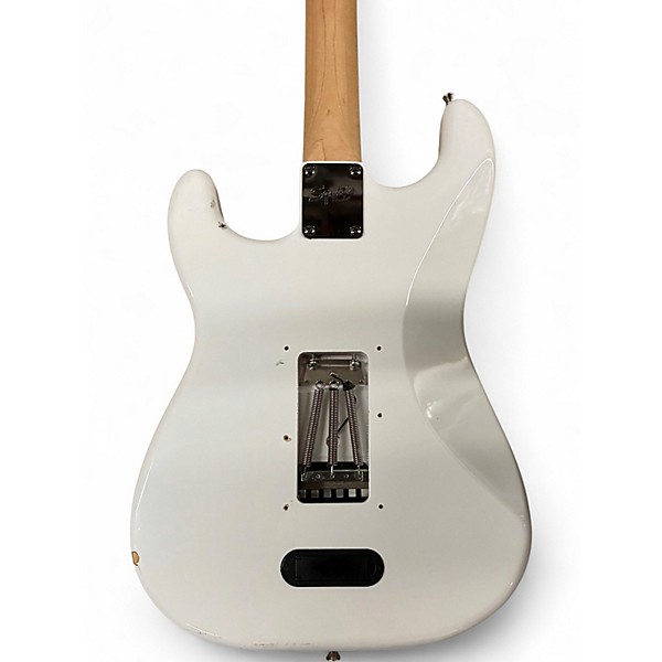 Used Squier Contemporary Active Stratocaster HH White Solid Body Electric Guitar