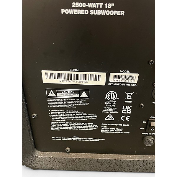 Used Alto TS18S 2,500W 18" Powered Subwoofer