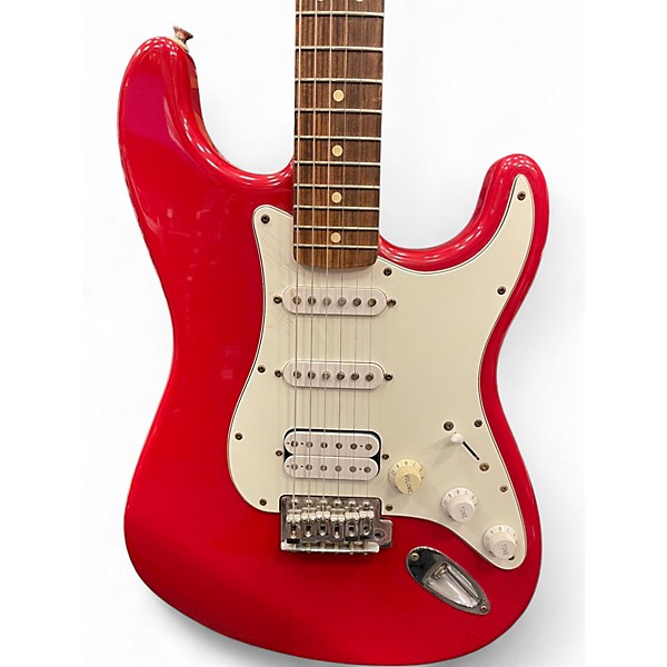 Used Fender American Traditional Fat Strat Red Solid Body Electric Guitar