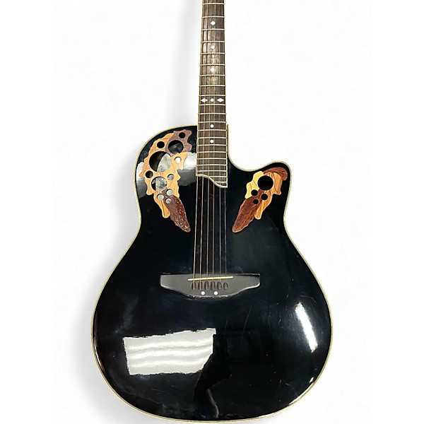 Used Ovation CS257 Celebrity Black Acoustic Electric Guitar