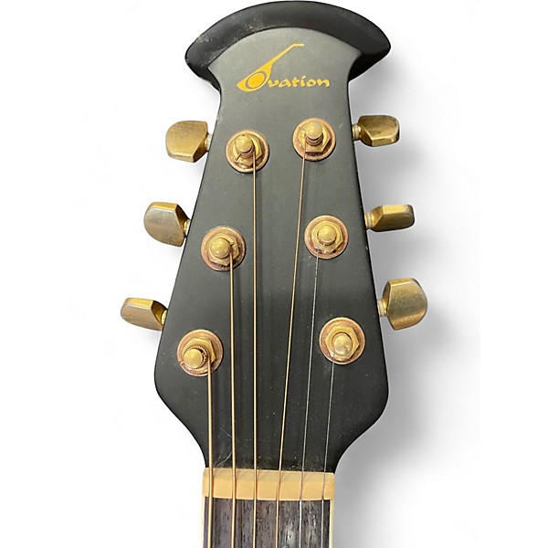 Used Ovation CS257 Celebrity Black Acoustic Electric Guitar