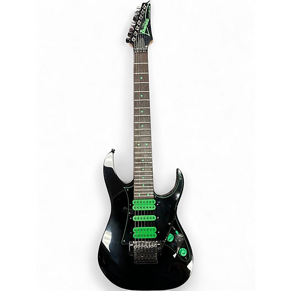 Used Ibanez UV70 Universe Steve Vai Signature 7 String Cosmo Black Solid Body Electric Guitar