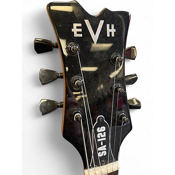 Used EVH SA-126 Black Hollow Body Electric Guitar