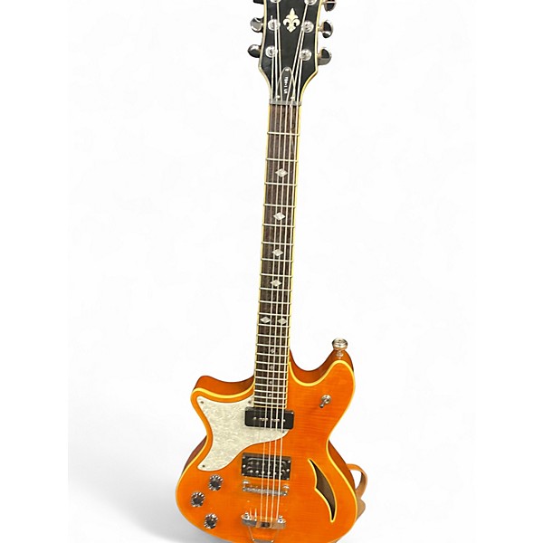 Used Schecter Guitar Research tsh1lh trans orange Hollow Body Electric Guitar