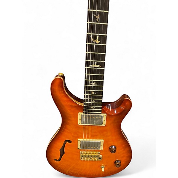 Used PRS Custom 22 Semi Hollow Body 10 Top Vintage Sunburst  Hollow Body Electric Guitar