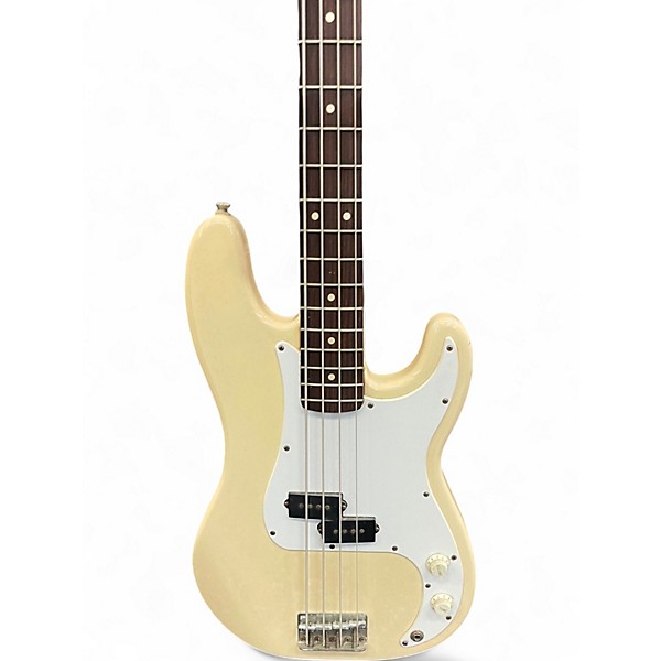 Used Fender MEXICO STANDARD P BASS CREAM Electric Bass Guitar