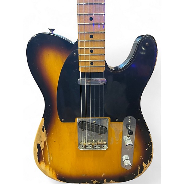 Used 2012 Fender 1952 Relic Telecaster 3 Color Sunburst Solid Body Electric Guitar