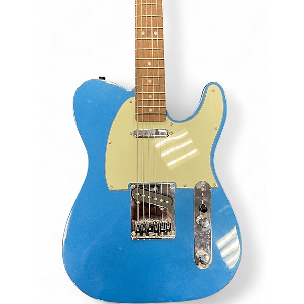 Used Squier Telecaster Blue Solid Body Electric Guitar