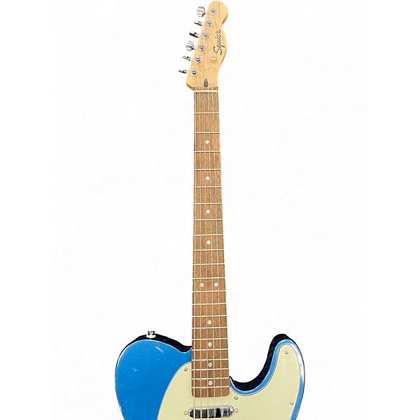 Used Squier Telecaster Blue Solid Body Electric Guitar