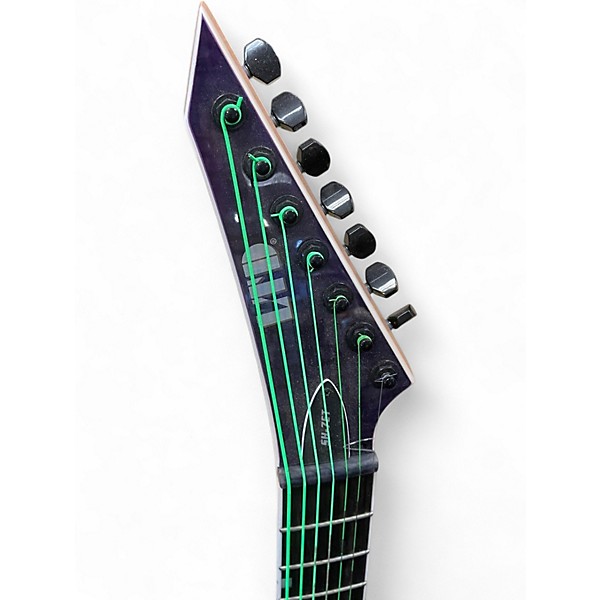 Used ESP LTD SH7-ET Trans Purple Solid Body Electric Guitar