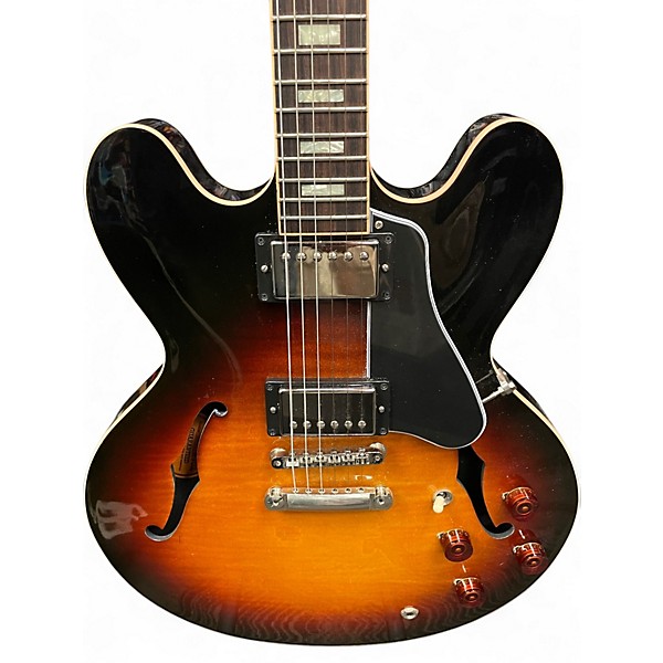 Used Gibson ES335 Figured Triburst Hollow Body Electric Guitar