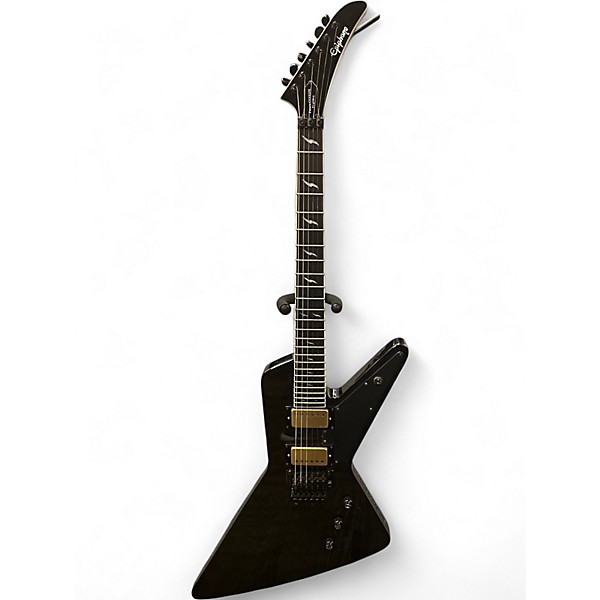 Used Epiphone Futura Prophecy Custom FX with Floyd Rose Black Solid Body Electric Guitar