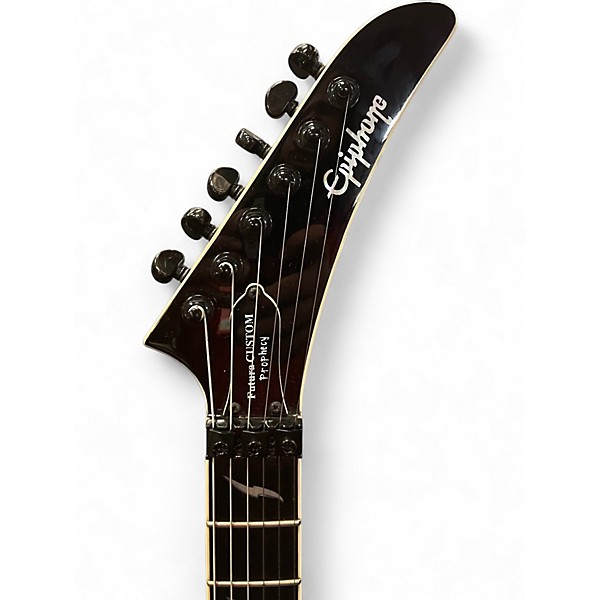 Used Epiphone Futura Prophecy Custom FX with Floyd Rose Black Solid Body Electric Guitar