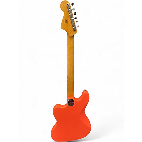 Used Squier Bass VI Tahitian Coral Electric Bass Guitar