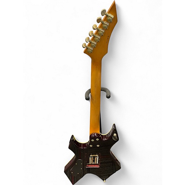 Used B.C. Rich 2000S WARLOCK DELUXE Black Cherry Solid Body Electric Guitar