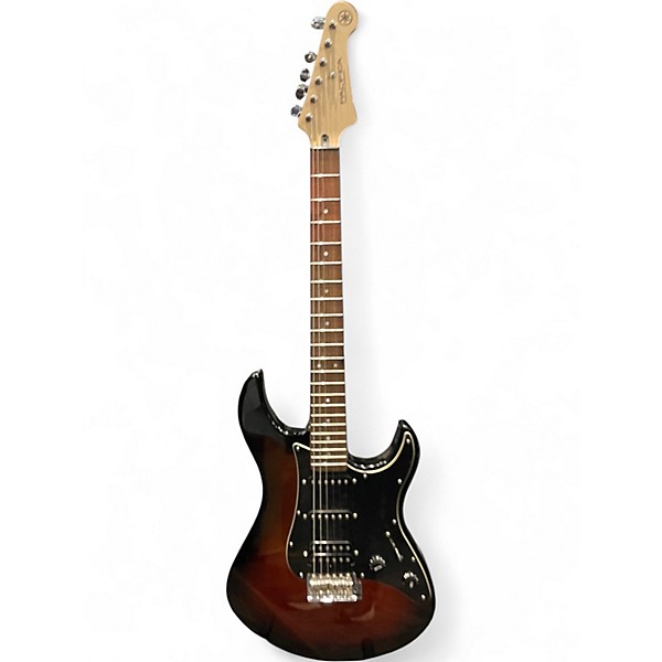 Used Yamaha PACIFICA Brown Sunburst Solid Body Electric Guitar