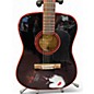 Used Washburn Paul Stanley Signature PS9B Black and Red Acoustic Guitar