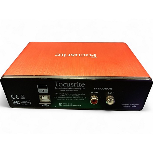 Used Focusrite Scarlett Solo Gen 2 Audio Interface