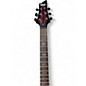 Used Schecter Guitar Research Demon 6 Crimson Red Trans Solid Body Electric Guitar