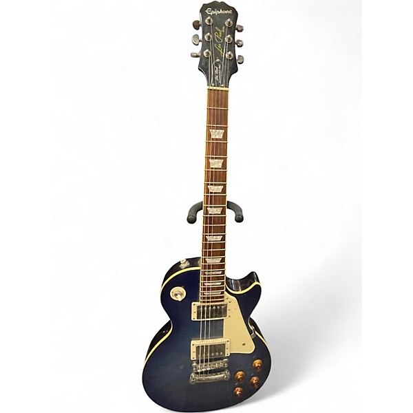 Used Epiphone Les Paul Standard Pro Blue Solid Body Electric Guitar