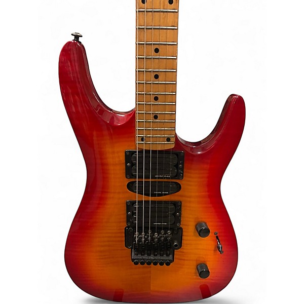 Used Kramer FR424QM Cherry Sunburst Solid Body Electric Guitar