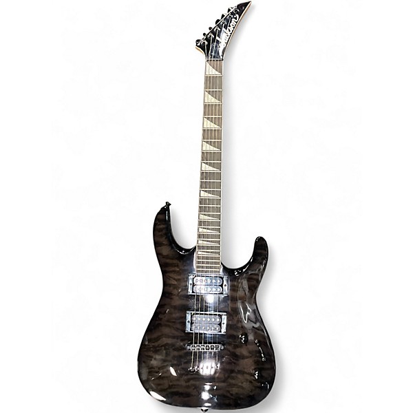 Used Jackson JS32Q Trans Black Solid Body Electric Guitar