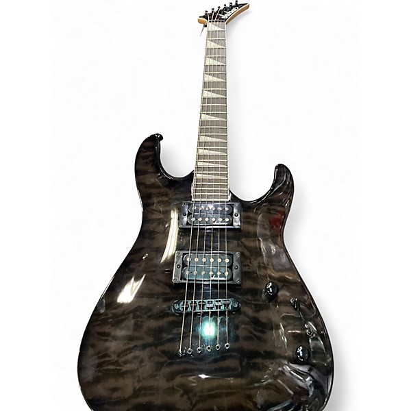 Used Jackson JS32Q Trans Black Solid Body Electric Guitar